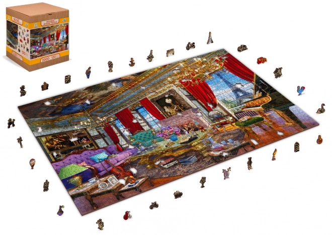 Wooden Palace of Paris Puzzle 2-in-1