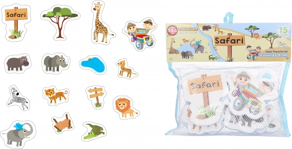 Jouets en mousse pour le bain Safari