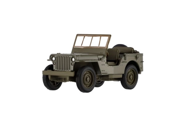 Auto Welly Jeep 1941 Willys MB Geländewagen Militär Kunststoff/Metall 10cm Rückzügeffekt
