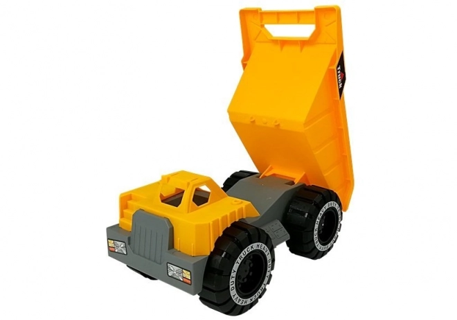 Dump Truck with Trailer and Bulldozer Construction Set