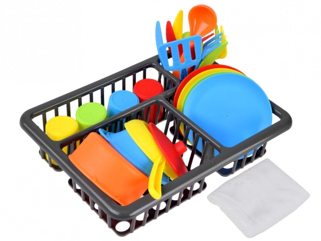 Complete Dish Set with Rack