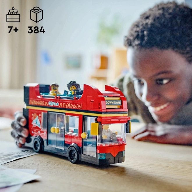 Red Double-decker Bus Building Set