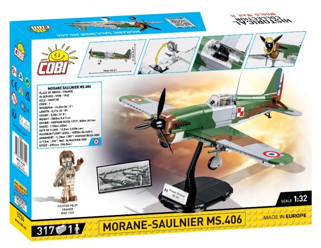 World War II Morane-Saulnier MS.406 Building Set