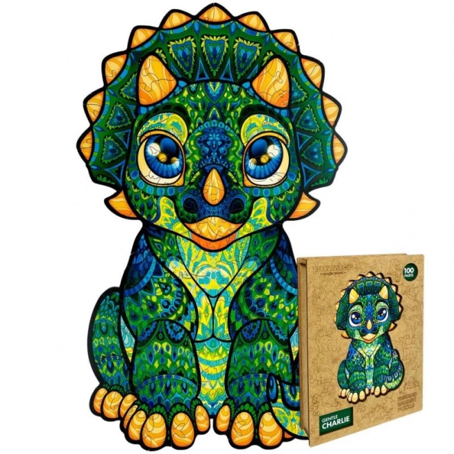 Wooden Colorful Puzzle - Cute Charlie