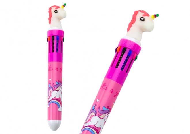 Multicolor Unicorn Automatic Pen