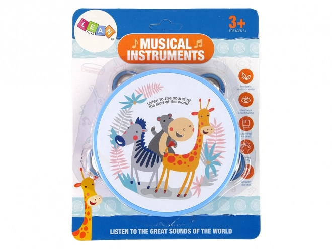 Musical Animal Tambourine for Kids