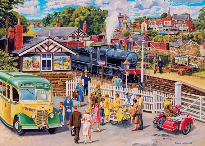 Gibsons Train Station Treats XL Puzzle 500 Pieces