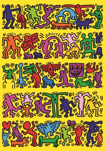 Puzzel 1000 stukjes Novo Art Serie: Keith Haring