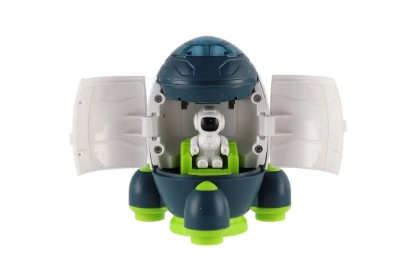 Spaceship Toy with Astronaut and Pull-Back Vehicle