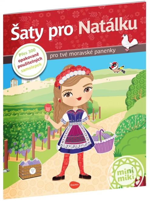 Samolepková kniha Šaty pro Natálku
