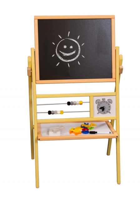 Magnetic Chalkboard Abacus Grey