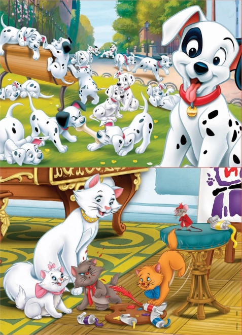 Educa Wooden Puzzle 101 Dalmatians and The Aristocats