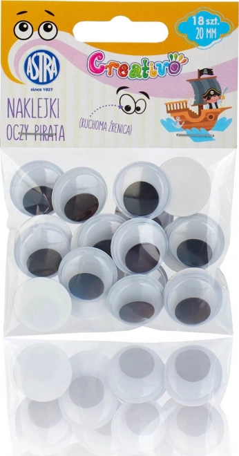 Self-Adhesive Eyes 20mm Pirate