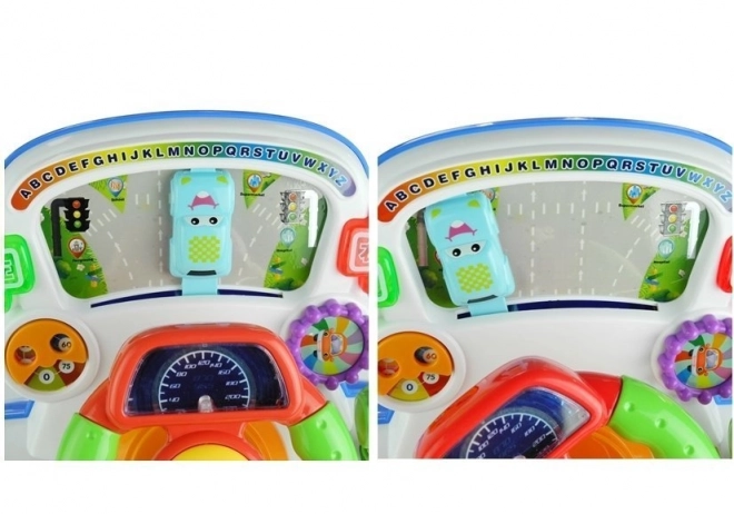 Interactive Educational Steering Wheel with Sounds and Lights