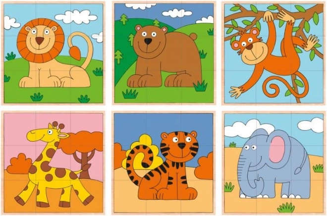 Exotic Animal Cube Puzzle