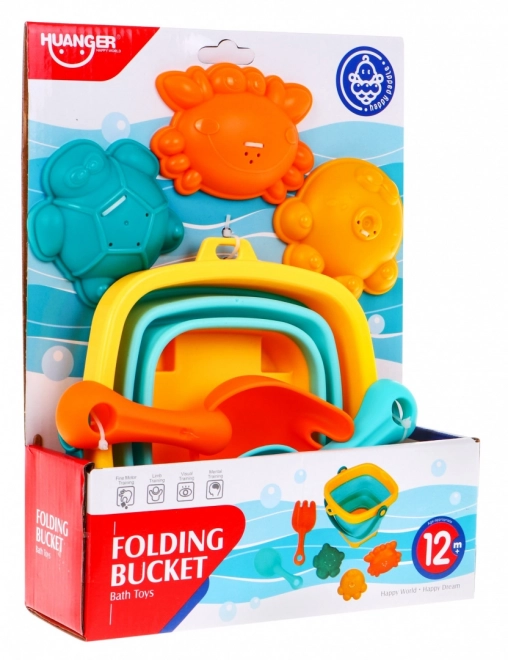 Children's Sand Play Set with Bucket and Molds