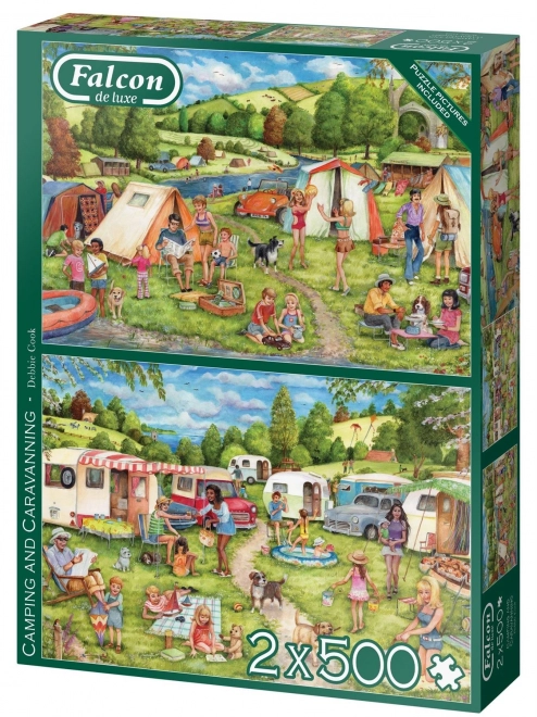 Falcon Camping and Campsite Puzzles Set