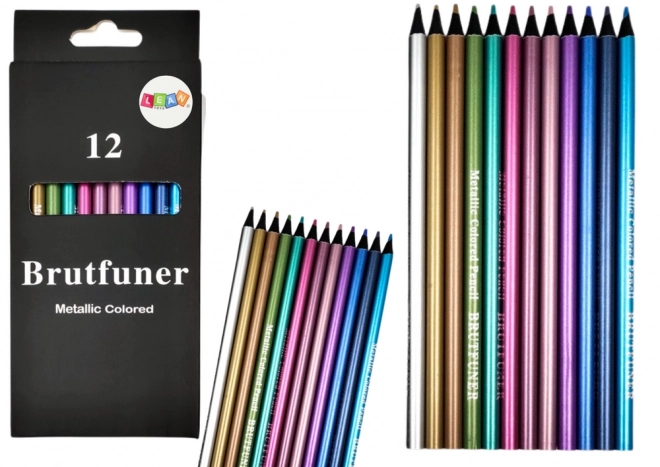 Metallic Colored Pencil Set 12 Pieces