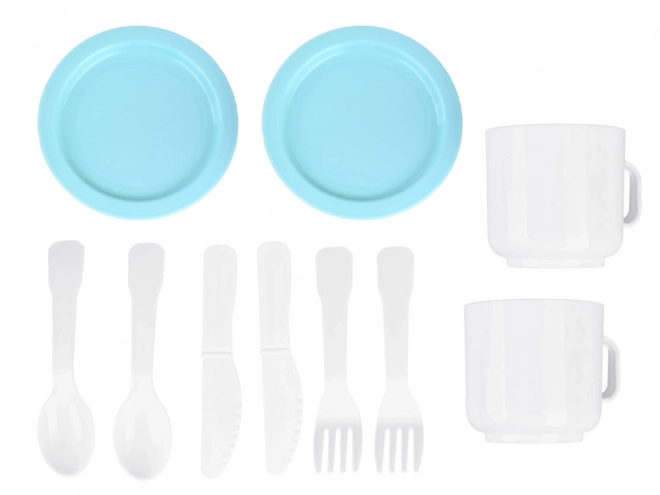 Automatic Dishwasher Toy Set with Dishes and Cutlery