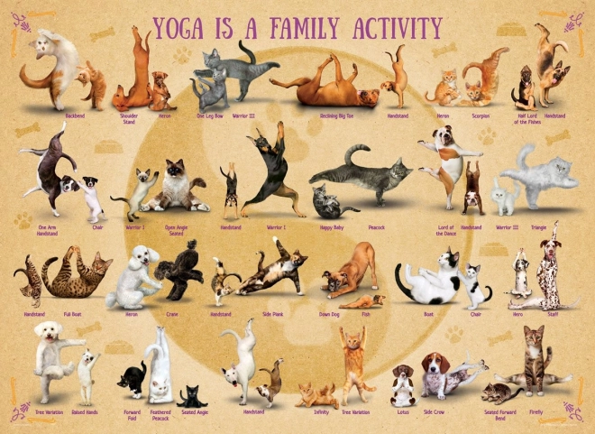 Eurographics Puzzle - Yoga Family Activity XL 500 Pieces