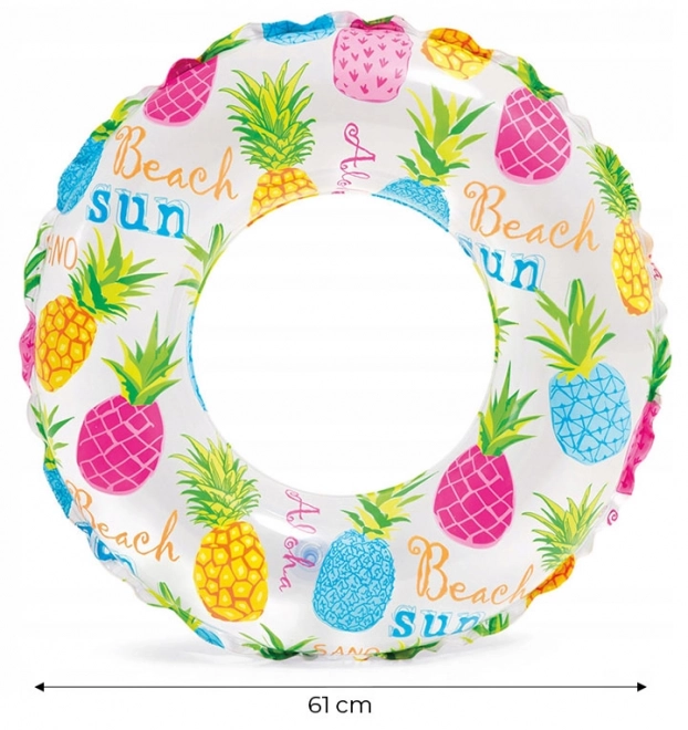 Inflatable Swim Ring with Print