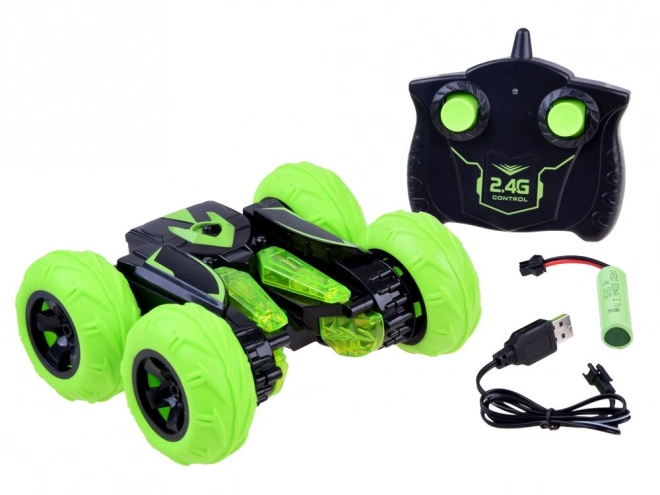 Remote Controlled Stunt Car with 2.4GHz Controller – green