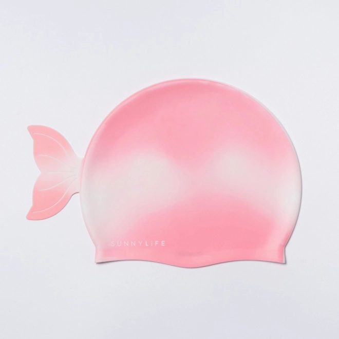 Swim Cap Shaped - Ocean Treasure, Rose Ombre