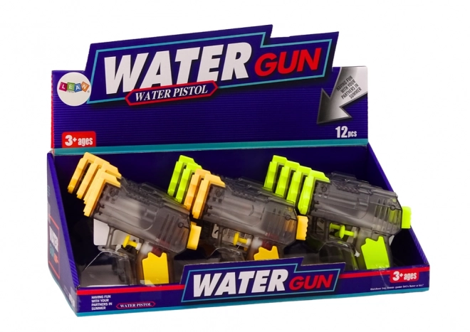 Small Transparent Water Pistol Yellow Orange