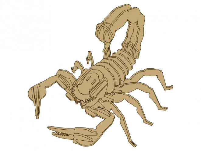 3D Wooden Scorpion Educational Puzzle