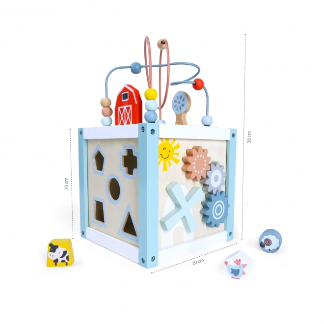 Wooden Activity Cube