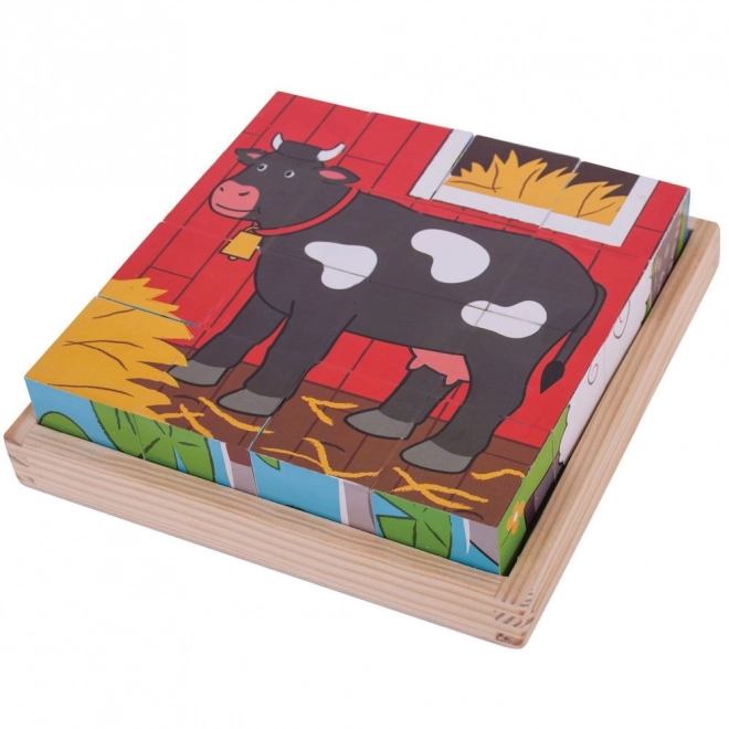 Farm Picture Wooden Blocks