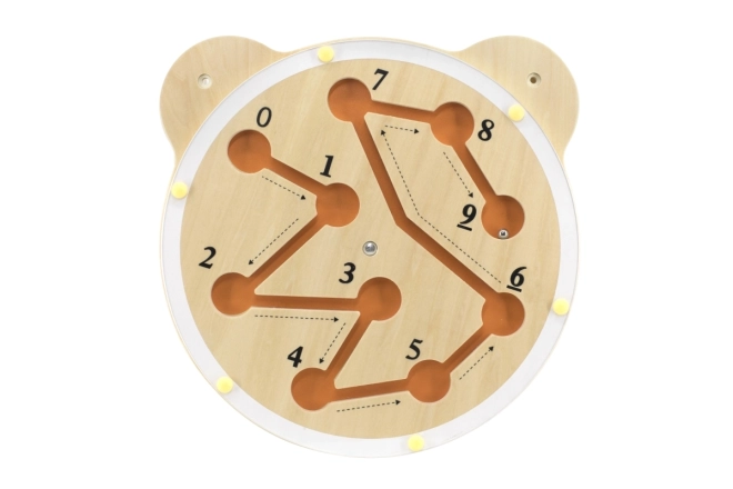 Wooden Bear Wall Activity Toy