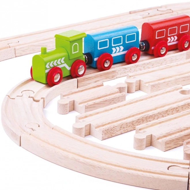 Bigjigs Rail Wooden Train Track Set