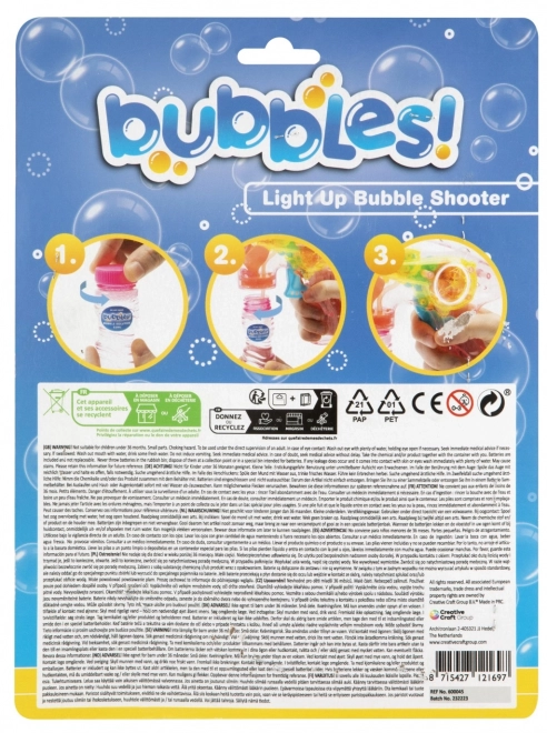Illuminating Bubble Gun with Bubblers