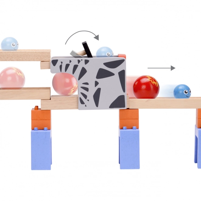 Wonderworld Wooden Marble Run - Sprinting Balls