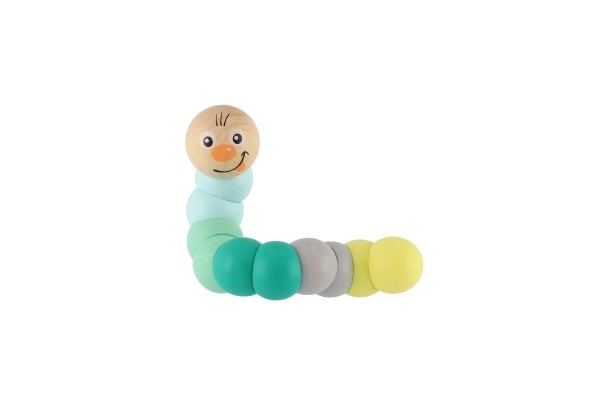 Colorful Wooden Worm Toy