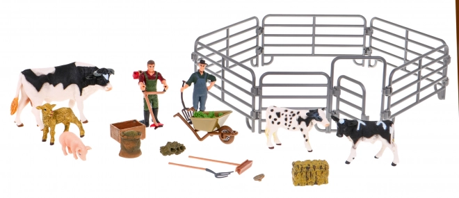 Children's farm playset with figures and accessories