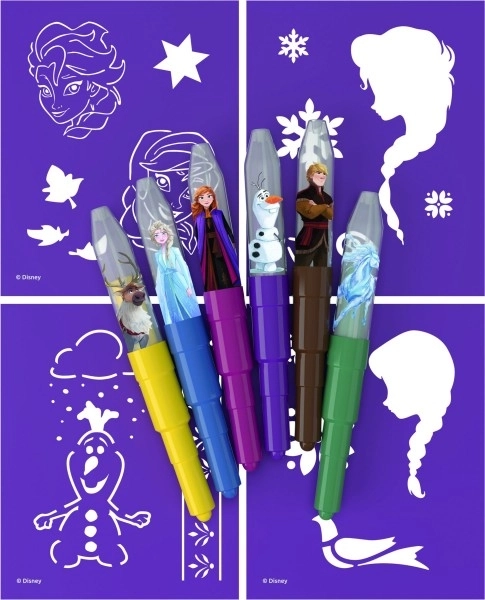 Blow Pens Set with FROZEN Stencils