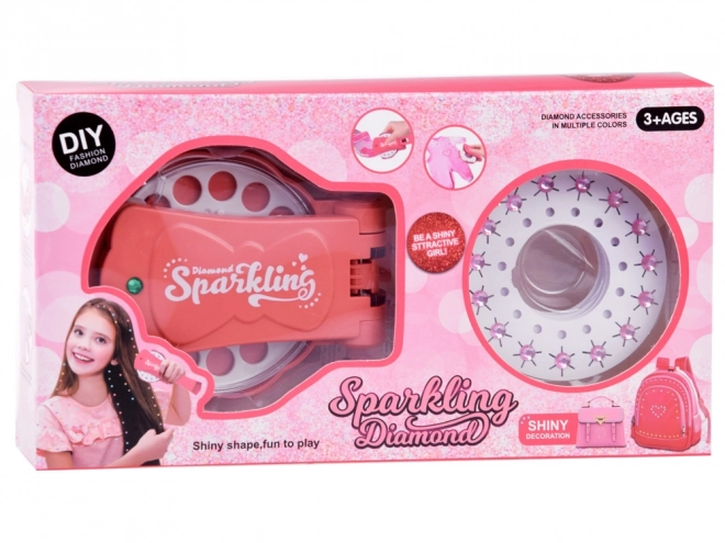 Hair Styling Machine with Colorful Crystals