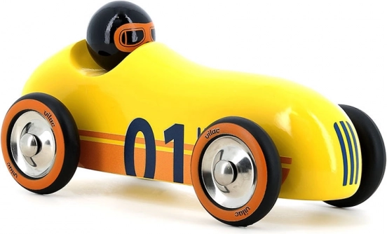 Vilac Wooden Car Old Sport Yellow