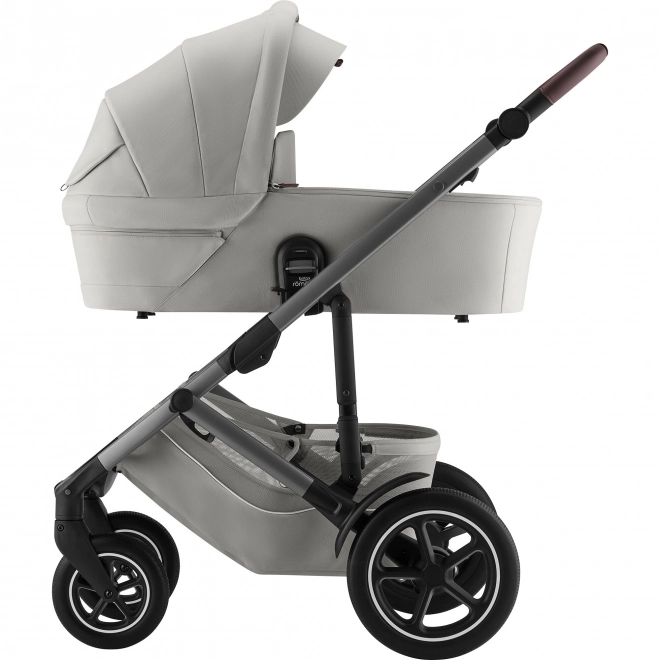 Smile 5Z Lux Stroller Set with Deep Carrycot Linen Grey