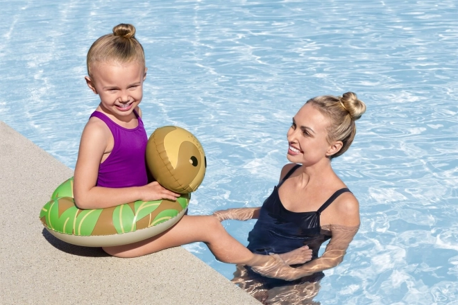 Inflatable Sloth Swim Ring for Kids