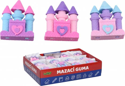 Mazací guma ve tvaru hradu