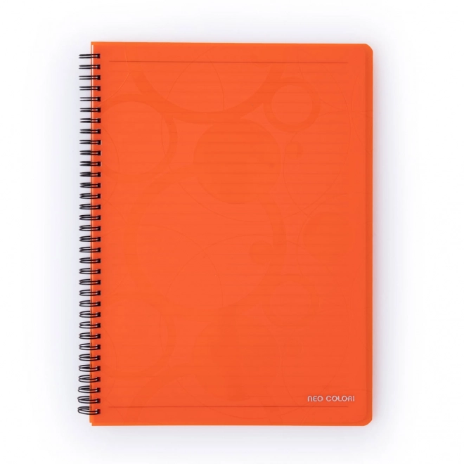 Twin Wire Notebook A4 PP NEO COLORI Orange