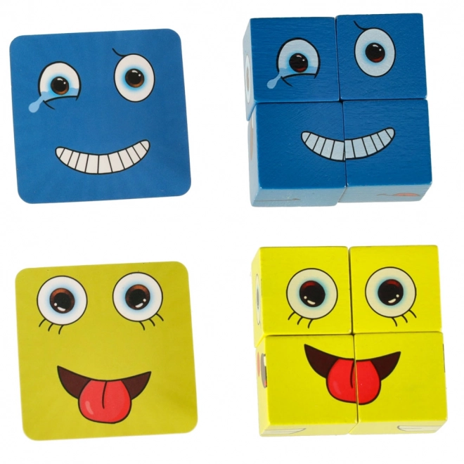 Educational Challenge Game: Emotion Learning Wooden Blocks