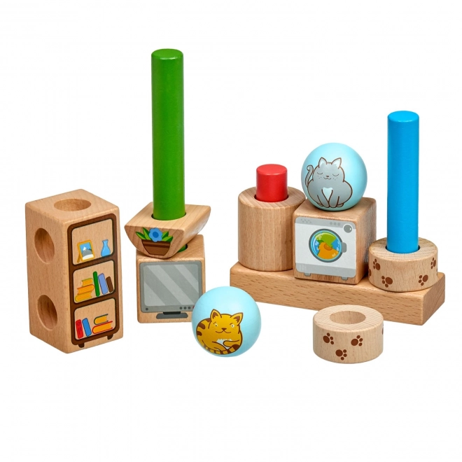 Playful Cats Wooden Puzzle by Lucy & Leo