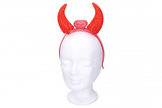 Devil Horn Light-Up Headband