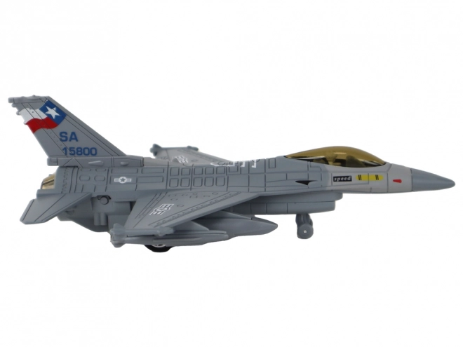 Friction Powered Fighter Jet Model