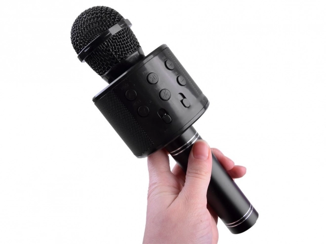 Wireless Karaoke Microphone Speaker – Black