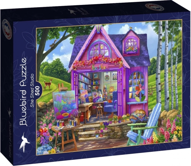 Puzzel Studio in het huisje 500 stukken